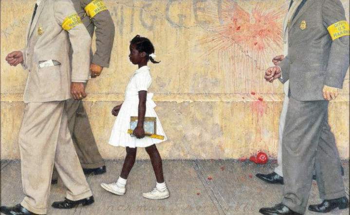 "The Problem We All Live With" Norman Rockwell, 1964 